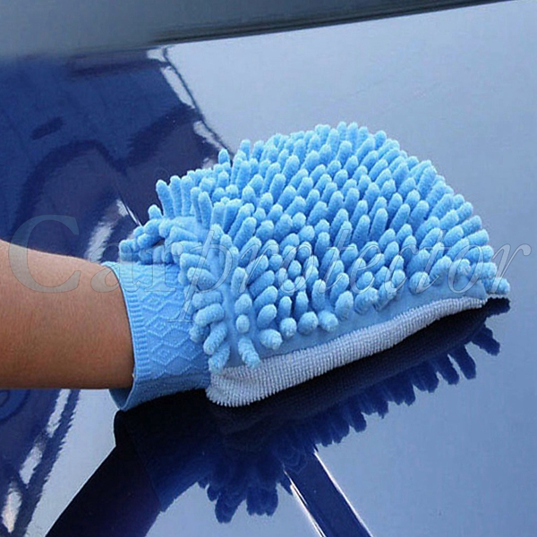 2pcs Auto Waschhandschuhe Wolle Plüsch verdickte Auto Reinigung