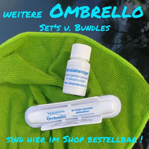 Ombrello Bundle 2, Glasversiegelung, Glasbeschichtung, Glasbehandlung, Scheibenversiegelung